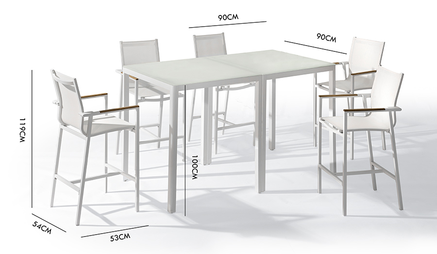 休闲高吧桌椅尺寸图